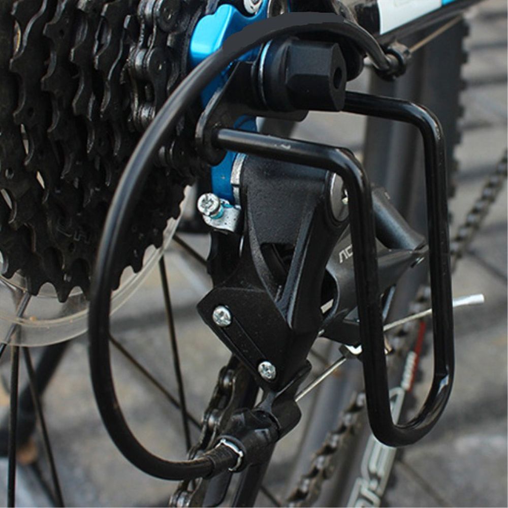 Cycling Gear Black - Protetor de Câmbio Traseiro de Aço