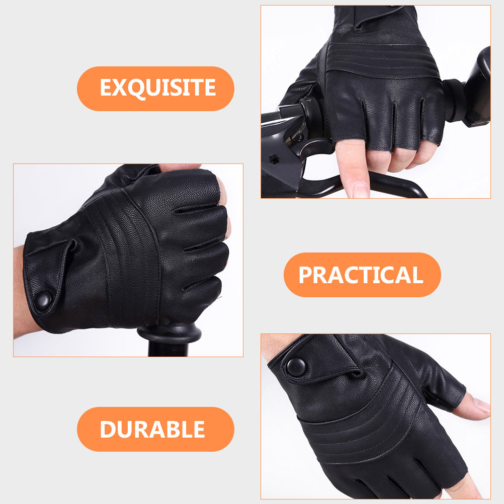 Cycling Gear Black - 1 Par de Luvas Masculinas Pretas