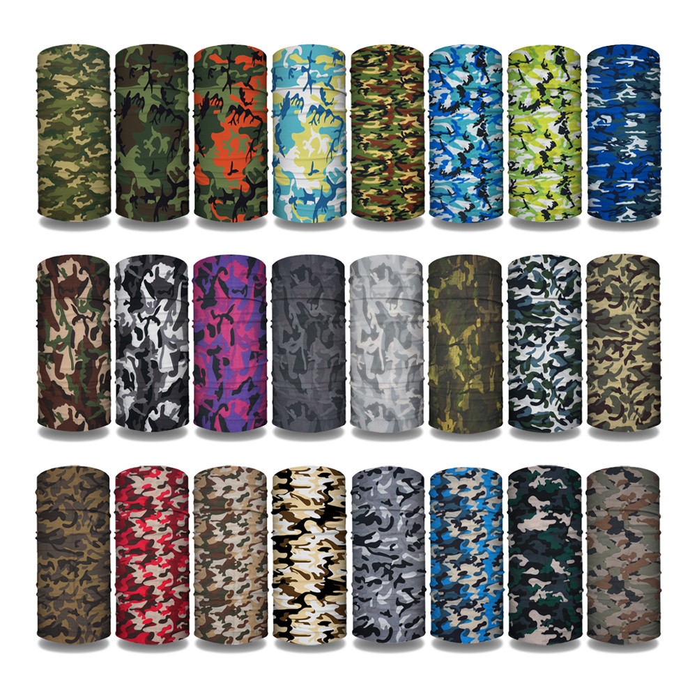 Cycling Gear Ladies - CM01-CM33 camo impresso bandanas tubo sem