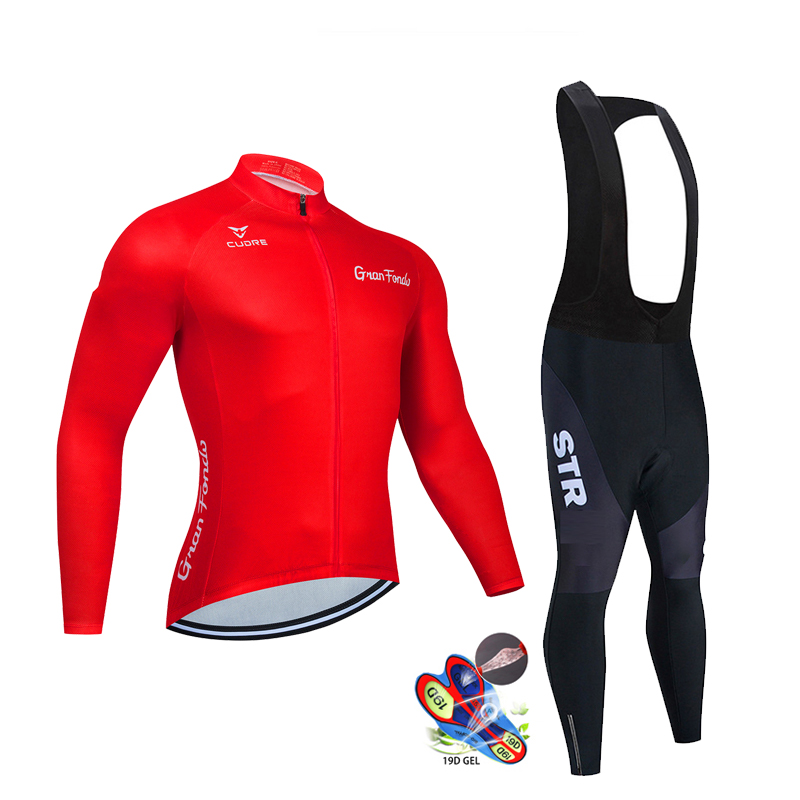 Outono preto conjunto camisa d - Cycling Gear Clothing avaliação e preço