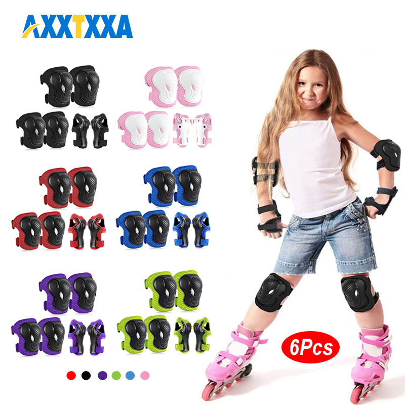 6 pçs crianças joelheiras coto - Cycling Safety Gear For Kids avaliação e preço