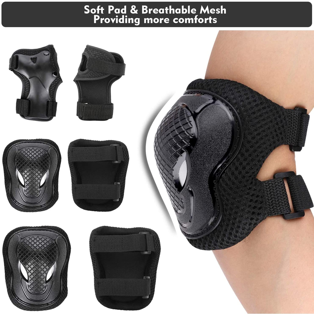 6 pçs crianças joelheiras coto - Cycling Safety Gear For Kids avaliação e preço