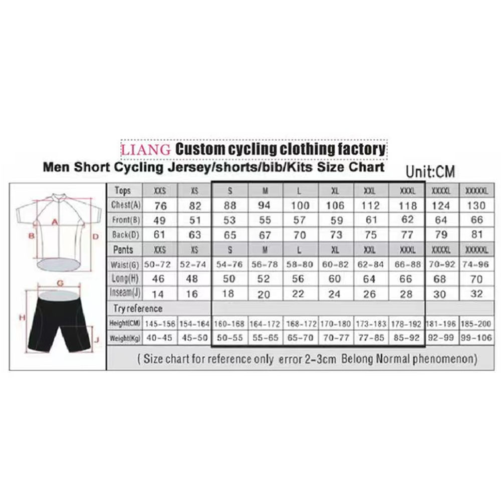 Conjunto de Camisa de Ciclismo - Cycling Gear Clothing avaliação e preço